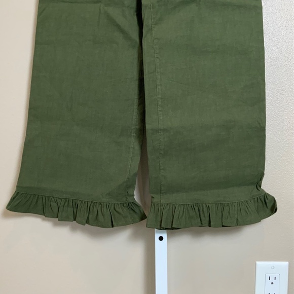 Anthropologie The Colette Magic Fabric Ruffle-Hem Crop Wide-Leg Pants by Maeve - Picture 10 of 16